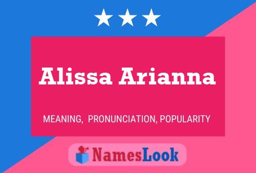 Alissa Arianna Name Poster