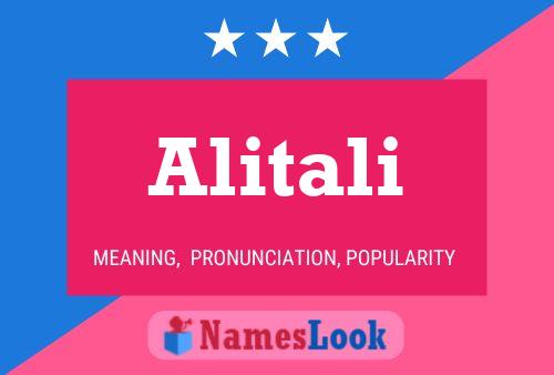 Alitali Name Poster