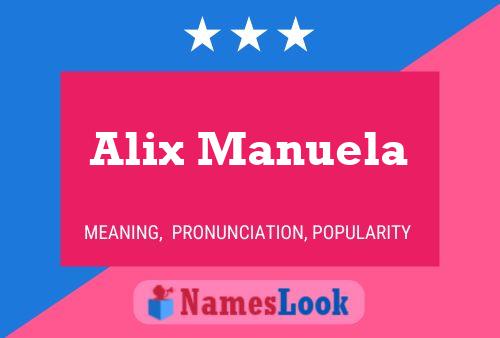 Alix Manuela Name Poster