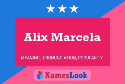 Alix Marcela Name Poster