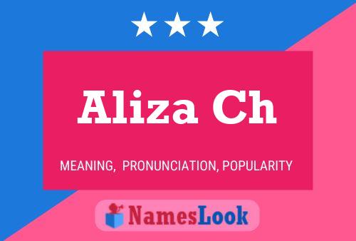 Aliza Ch Name Poster