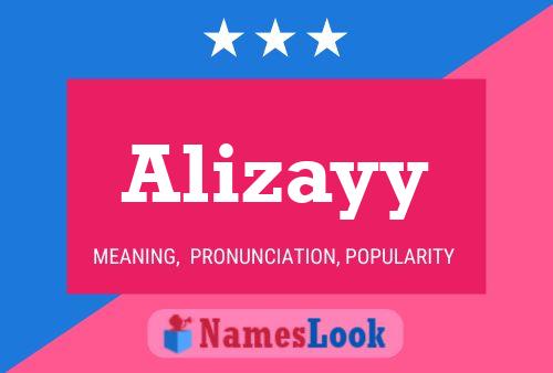 Alizayy Name Poster