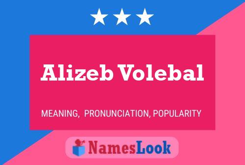 Alizeb Volebal Name Poster