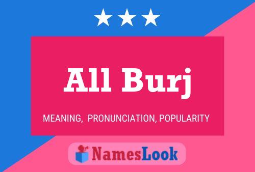 All Burj Name Poster