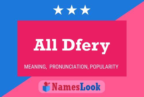 All Dfery Name Poster