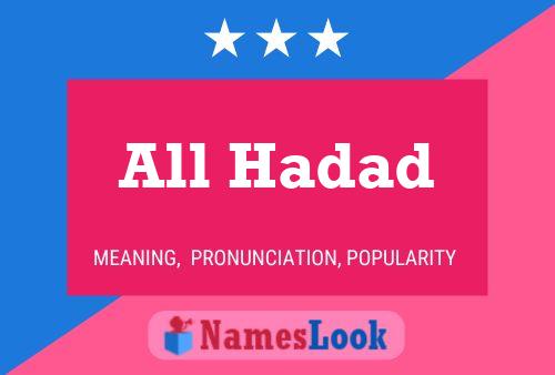 All Hadad Name Poster