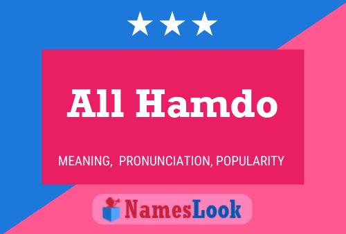 All Hamdo Name Poster