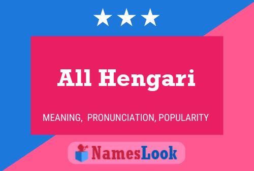 All Hengari Name Poster