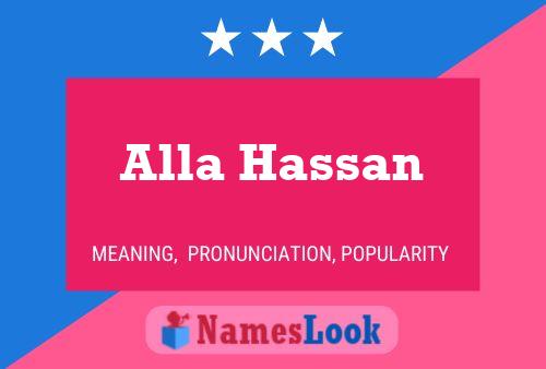 Alla Hassan Name Poster