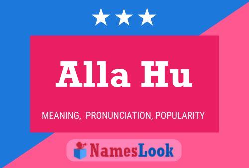 Alla Hu Name Poster