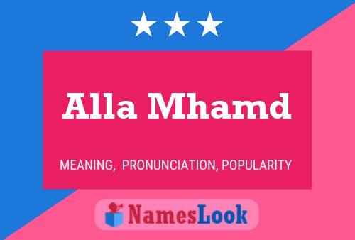 Alla Mhamd Name Poster