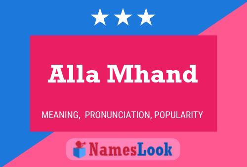 Alla Mhand Name Poster