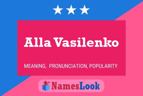 Alla Vasilenko Name Poster