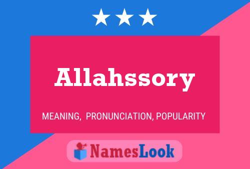 Allahssory Name Poster