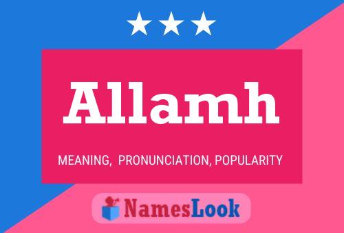 Allamh Name Poster