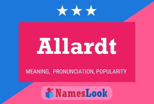 Allardt Name Poster