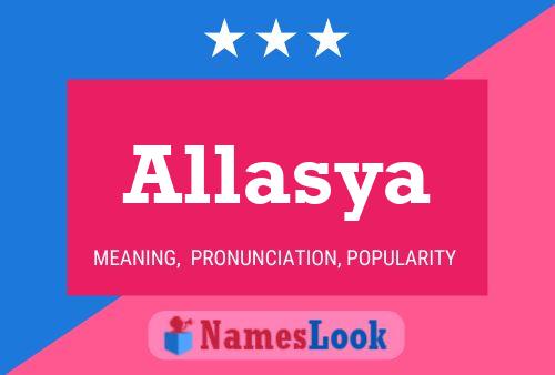 Allasya Name Poster