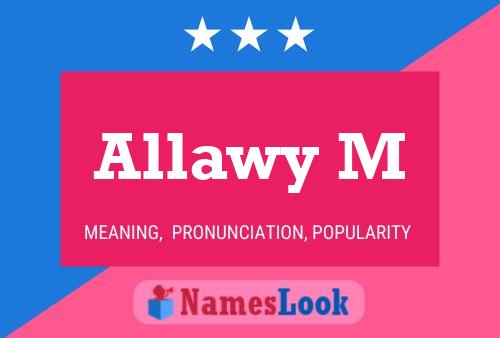 Allawy M Name Poster