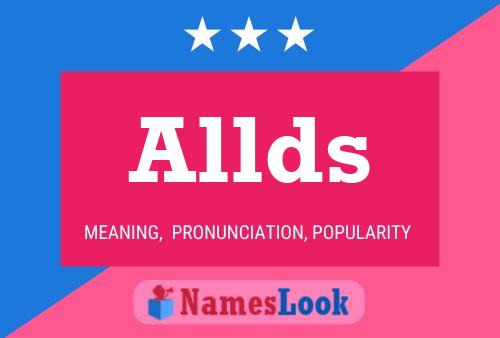 Allds Name Poster