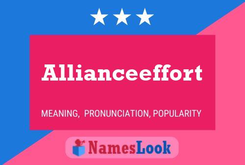 Allianceeffort Name Poster