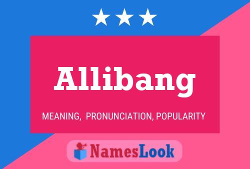 Allibang Name Poster