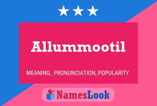 Allummootil Name Poster