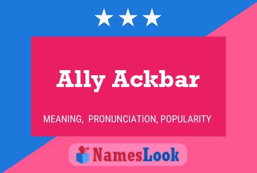 Ally Ackbar Name Poster