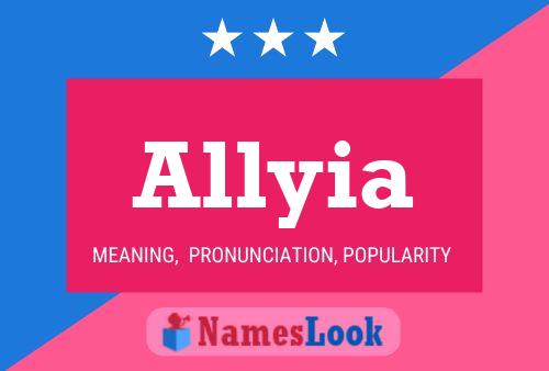 Allyia Name Poster