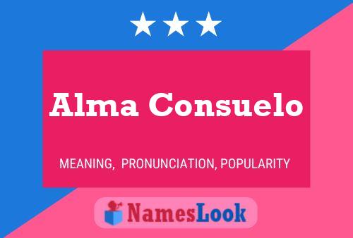 Alma Consuelo Name Poster