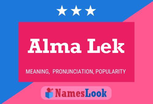 Alma Lek Name Poster