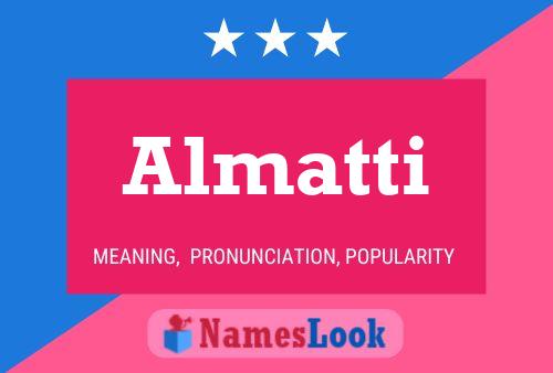 Almatti Name Poster