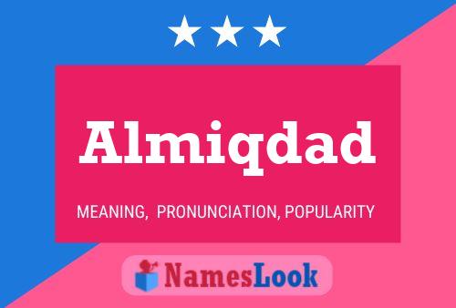 Almiqdad Name Poster