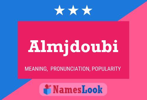 Almjdoubi Name Poster