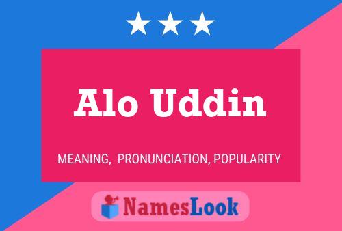 Alo Uddin Name Poster