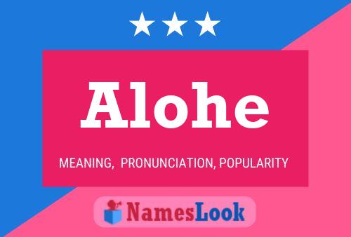 Alohe Name Poster