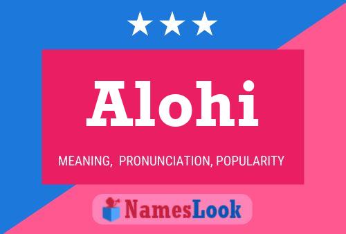 Alohi Name Poster