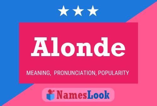 Alonde Name Poster