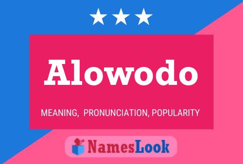 Alowodo Name Poster