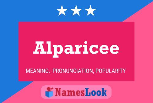 Alparicee Name Poster