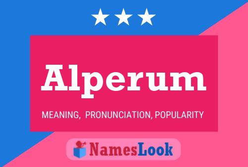 Alperum Name Poster