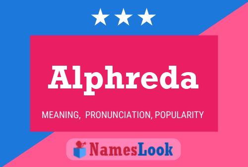 Alphreda Name Poster