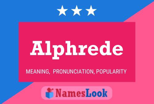 Alphrede Name Poster