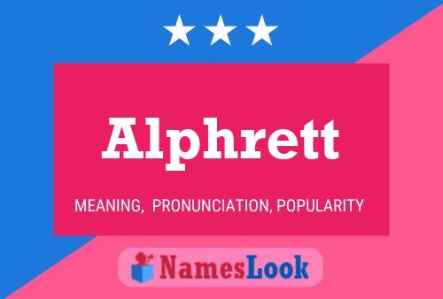 Alphrett Name Poster