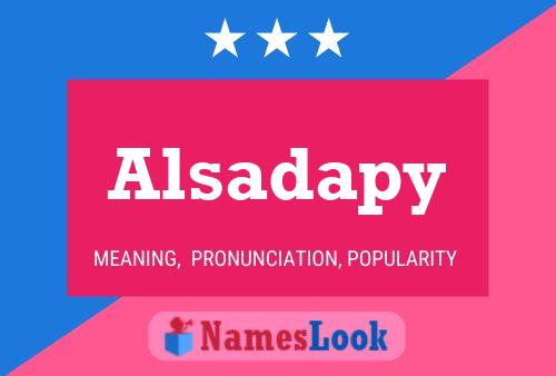 Alsadapy Name Poster