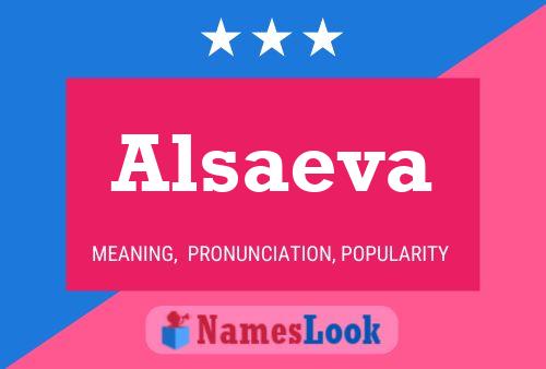 Alsaeva Name Poster