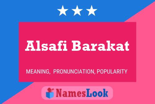 Alsafi Barakat Name Poster