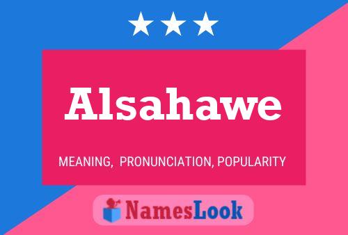 Alsahawe Name Poster