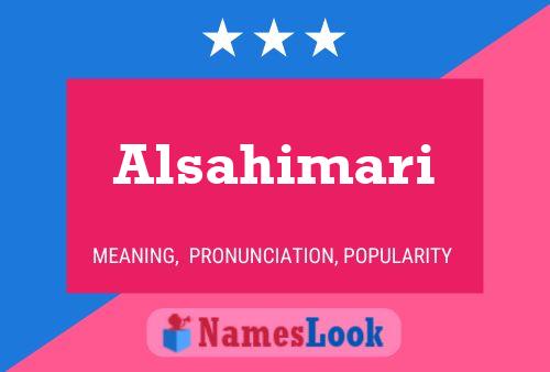 Alsahimari Name Poster