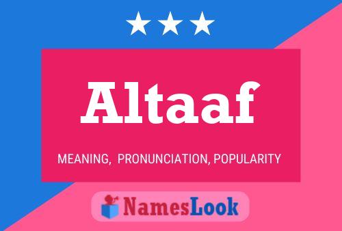 Altaaf Name Poster