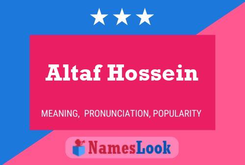 Altaf Hossein Name Poster